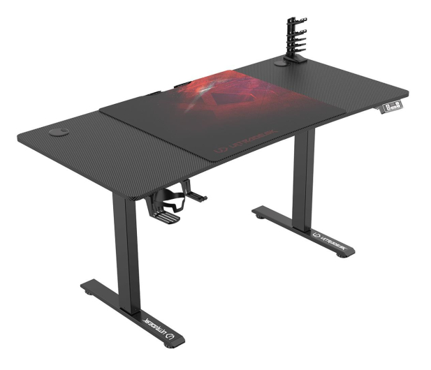 Ultradesk LEVEL V2 (Czarno-Czerwone) (elektryczna regulacja) - 1077060 - zdjęcie 2